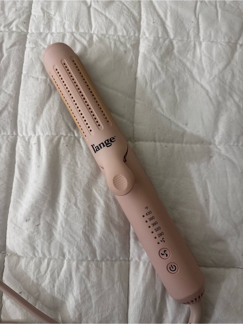 L'ange Le Duo 360° Airflow Styler, a 2-in-1 titanium hair straightening iron.